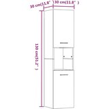  Kupaonski ormarić dimljeni hrast 30x30x130 cm konstruirano drvo | shoptok.hr