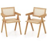  Stola iz bambusa in ratana, dim. 50 x 52 x 81 cm | Shoptok.si