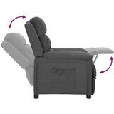  Naslanjač iz temno sivega blaga, (20597567) | Shoptok.si
