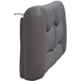  Jastuk za uzglavlje Hvar sivi 120 cm od umjetne kože | Eponuda.com