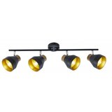 Mitea Lighting Spot lampa crno-zlatna 40W 4xE14 M162140 | Eponuda.com