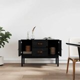  Komoda crna 110 x 40 x 78 cm od masivne borovine | Eponuda.com