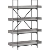  Regal za knjige s 4 razine boja hrasta 100x33x145,5 cm drveni | shoptok.hr
