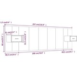  Posteljno vzglavje z omaricami bel konstruiran les, (20644878) | Shoptok.si