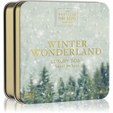 Scottish Fine Soaps Winter Wonderland Luxury Soap luksuzno trdo milo v pločevinki Cinnamon, Dried Fruits & Vanilla 100 g | Shoptok.si