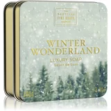 Scottish Fine Soaps Winter Wonderland Luxury Soap luksuzno trdo milo v pločevinki Cinnamon, Dried Fruits & Vanilla 100 g