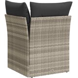  Kutna vrtna sofa od poliratana s jastucima svijetlosivi | Eponuda.com