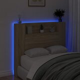  Krevetna ploča s LED-om s policom Sonoma 120 x 16,5 x 103,5 cm | Eponuda.com