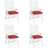 vidaXL Blazine za palete 4 kosi rdeče 50x50x7 cm oxford tkanina Cene
