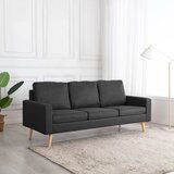 vidaXL trosjed Sofa Tkanina Tamno Sivi | shoptok.hr