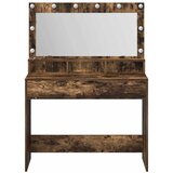  Toaletni stol s policom Dimljeni hrast 100 x 41 x 135 cm | shoptok.hr