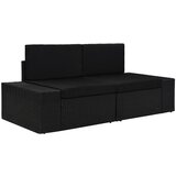 The Living Store Sekcijski kavč dvosed poli ratan črn - Vrtni Kavč, (21471051) | Shoptok.si
