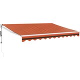 Maison Chic Avtomatsko zložljiva tenda - Senčniki oranžna in rjava 3x2,5 m, (22038488) Cene