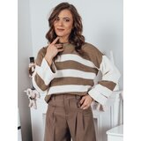 DStreet Sweter damski AMELIA beżowo-biały | Shoptok.si