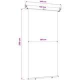 Balkonski bočni awning 140 x 250 cm | Eponuda.ba