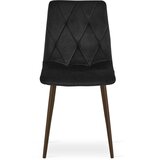 Libra stolica - crni baršun / noge od oraha x 1 | shoptok.hr