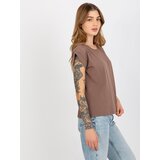 BASIC Feel Good T-shirt-RV-TS-4833.36X-brown | Shoptok.si