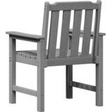 vidaXL vrtne jedilne stole 4 kosi Svetlo siva 65.5x55.5x88 cm HDPE | Shoptok.si