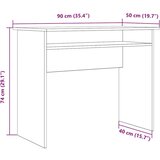 vidaXL Stol staro drvo 90x50x74 cm konstruirano drvo | shoptok.hr