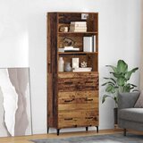 vidaXL Highboard Staro drvo 69,5 x 34 x 180 cm Konstruirano drvo | shoptok.hr