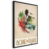  Slika - Sound Travel (1 Part) Vertical 60x90 U crnom drvenom okviru | shoptok.hr