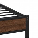 Okvir kreveta bez madraca smeđa boja hrasta 75x190 cm drveni | shoptok.hr