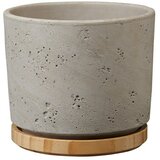 Soendgen Keramik Okrugla tegla za biljke (Vanjska dimenzija (ø x V): 14 x 13 cm, Svijetlosive boje, Drvo) Cijene