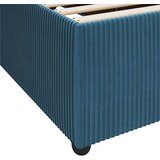  Konstrukcija postelje z vzmetnico Modra 120 x 200 cm blago, (5000127372) | Shoptok.si