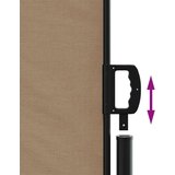  Bočna tenda na uvlačenje smeđesiva 160 x 1000 cm | shoptok.hr