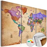  Slika na plutenoj podlozi - Colourful Travels (3 Parts) 120x80 | shoptok.hr
