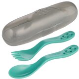 Canpol Babies Set Za Hranjenje - Putni Set kašika I viljuška 74/019 - Turqoise Cene