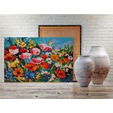  Slika za samostalno slikanje - Colourful Meadow Flowers 60x40 | shoptok.hr