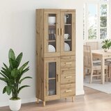  Highboard Umjetnički hrast 69,5 x 34 x 180 cm Konstruirano drvo | shoptok.hr