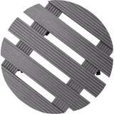 Kolica za biljke 2 kom siva Ø 30 x 7,5 cm WPC | shoptok.hr