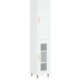 Maison Chic Visoka omara - Komoda - Predalnik bela 34,5x34x180 cm inženirski les, (21720894) | Shoptok.si