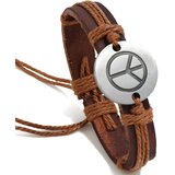 IZMAEL Narukvica Peace - Smeđa | shoptok.hr