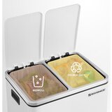 Songmics Koš za smeti 2x 15 L, siv | Shoptok.si