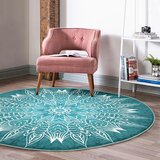 Mila Home Tirkizni periv/pogodan za robotski usisavač okrugli tepih ø 120 cm Comfort – | shoptok.hr