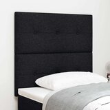  LED glava kreveta s LED trakama Crna 100 cm tkanina | shoptok.hr