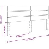  Vzglavje z vzglavjem Sonoma hrast 160 cm Konstruiran les, (5000121027) | Shoptok.si