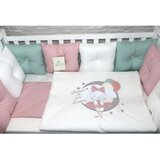 Deksi Group posteljina za bebe sa jastučićima tri drugara, roze Cene