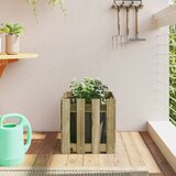 vidaXL Vrtno korito z ograjico 40x40x40 cm impregnirana borovina Cene