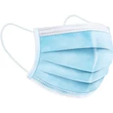  10x Odrasla zaščitna maska higienska - 3 slojna modra v zip vrečki