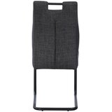Cantus nihajni stol, kovina, tekstil črna, temno siva | Shoptok.si