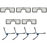 INORCO 5 filtrov + 4 stranske krtače za Samsung Navibot Sr8751, Sr8752, sr8759, (21874707) Cene