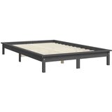  Okvir za krevet od masivne borovine sivi 200 x 200 cm | shoptok.hr