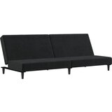 Maison Chic kavč - Sofa - Kanape dvosed z ležiščem črn žamet, (21726785) Cene