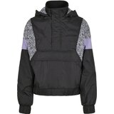 Urban Classics Women's AOP Mixed Pull Over Jacket Black/Zebra | Shoptok.si
