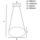  LED prigušiva luster na sajli LED/65W/230V 3000-6500K siva + daljinski upravljač | Eponuda.com
