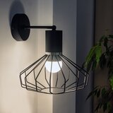  Zidna lampa SOLANO 1xE27/15W/230V crna/sjajni hrom | Eponuda.com